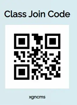 qr de la classe